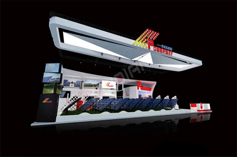 特裝展臺(tái)展覽設(shè)計(jì)公司助力保威能源成都國(guó)際太陽能光伏及儲(chǔ)能技術(shù)展覽會(huì)PV chengdu廣州廣交會(huì)展臺(tái)搭建商